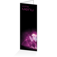 Menu - Lounge violet : 4P14x38