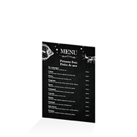 Menu - Ardoise restaurant fruits de mer : A5RV