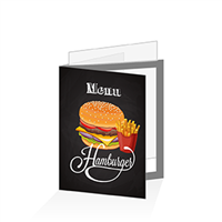 Porte menu - Restauration rapide hamburger : A5