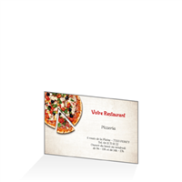 Carte de fidélité - Hot Pizza Beige : 85x54RV