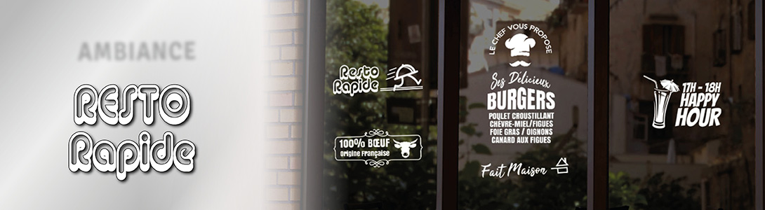 Stickers ambiance resto rapide