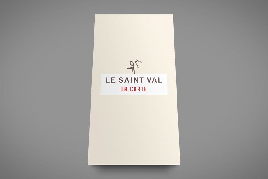 menu clair rouge bistrot cafe