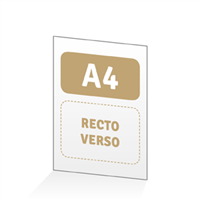 Menu A4 - Recto / Verso