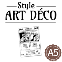 Flyer - Journal style Art Déco : A5RV