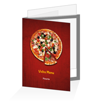Porte menu - Hot pizza bordeaux : A4