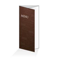 Menu - Typo chocolat : 6P14x30