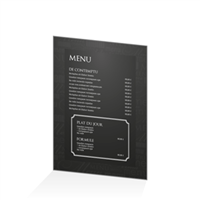 Menu - Typo noir : A4RV