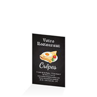 Carte de fidélité - Resto rapide crepes : 54x85RV