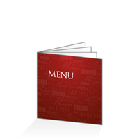 Menu - Typo bordeaux : 8P21x21