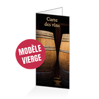 Menu - Carte des vins : 4P14x30