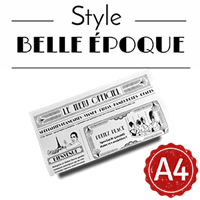  Menu - Journal Belle-epoque : A4RV