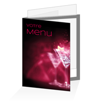 Porte menu - Lounge pourpre : A4