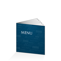 Menu - Typo bleu : 12P21x21