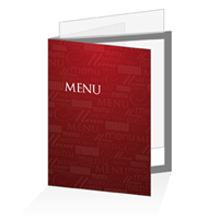 Porte menu - Typo bordeaux : A4