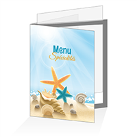 Porte menu - Bord de mer : A4