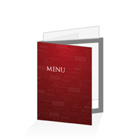 Porte menu - Typo bordeaux : A5
