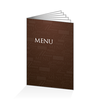 Menu - Typo chocolat : 12PA4