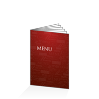 Menu - Typo bordeaux : 12PA5