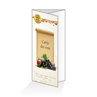 Menu - Vins de France : 6P14x30