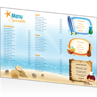 Set de table - Bord de mer : A3