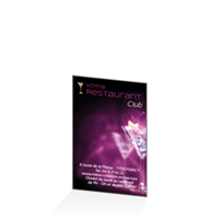 Carte de fidélité - Lounge violet : 54x85RV