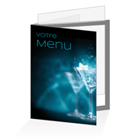 Porte menu - Lounge cyan : A4