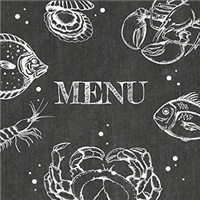 Menu - Ardoise restaurant fruits de mer