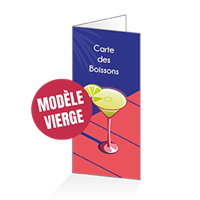 Menu - Carte des boissons : 4P14x30