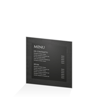 Menu - Typo noir : 21x21RV