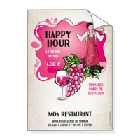 Affichage : HAPPY HOUR vin