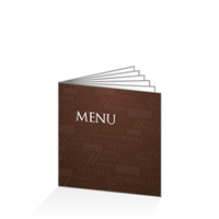 Menu - Typo chocolat : 12P21x21