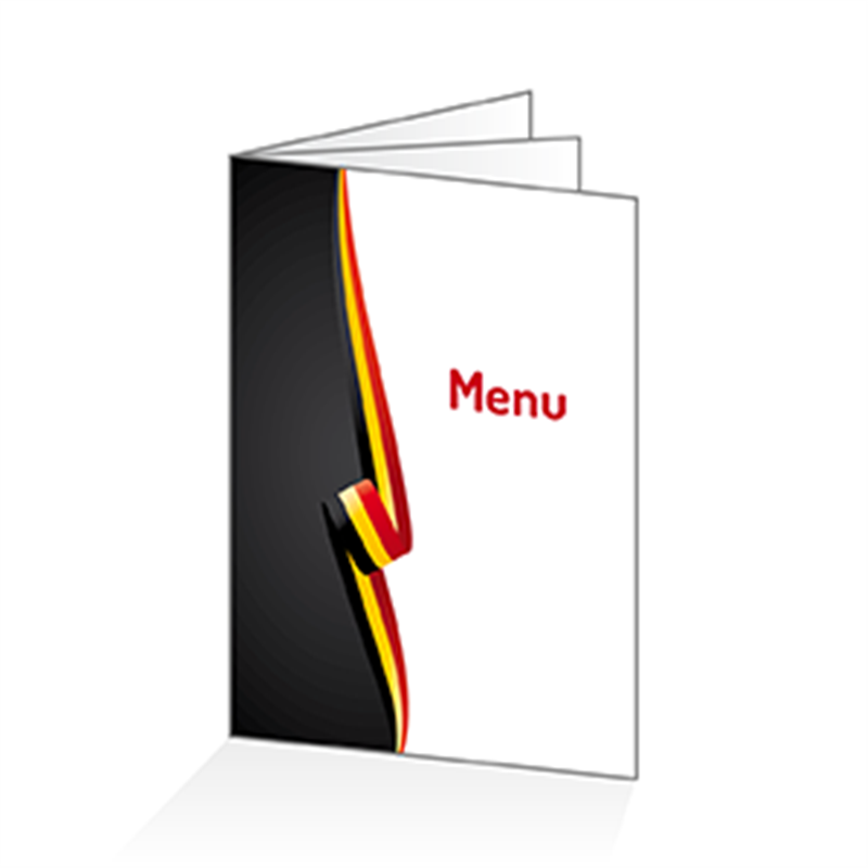 Menu à personnaliser : A4 - 6 pages