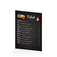 Menu - Restauration rapide kebab : A4RV