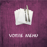 Menu - Bois brut pourpre