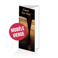 Menu - Carte des vins : 6P14x30