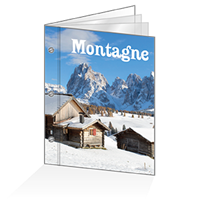 Porte-menu à vis - Montagne : A4