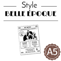 Flyer - Journal style Belle époque : A5RV
