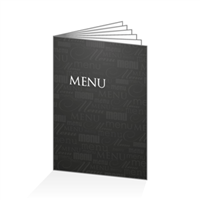 Menu - Typo noir : 12PA4