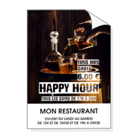 Affichage : HAPPY HOUR alcools