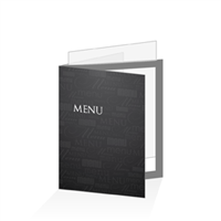 Porte menu - Typo noir : A5