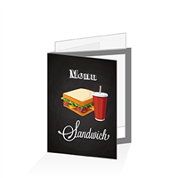 Porte menu - Restauration rapide sandwich : A5