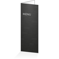 Menu - Typo noir : 4P14x38