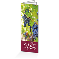 Menu - Carte vins rouges :  6P14x38