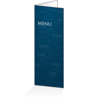 Menu - Typo bleu : 4P14x38