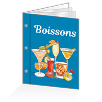 Porte-menu à vis - Boissons : A4