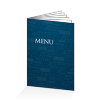 Menu - Typo bleu : 12PA4