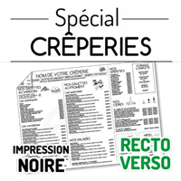 Set de table - Journal spécial Crêperies : Recto Verso
