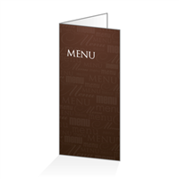 Menu - Typo chocolat : 4P14x30