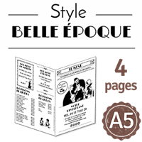 Flyer - Journal style Belle époque : 4PA5