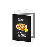 Porte menu - Restauration rapide pizza : A5